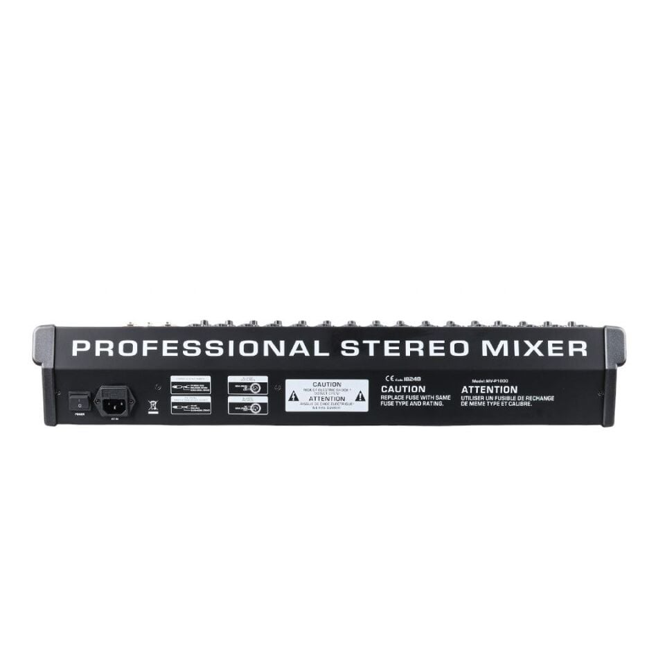 Magicvoice MV-P1600 16 Kanal Mikser USB Bluetooth Destekli Deck Mixer Mikrofon Aux Girişli LCD Ekran