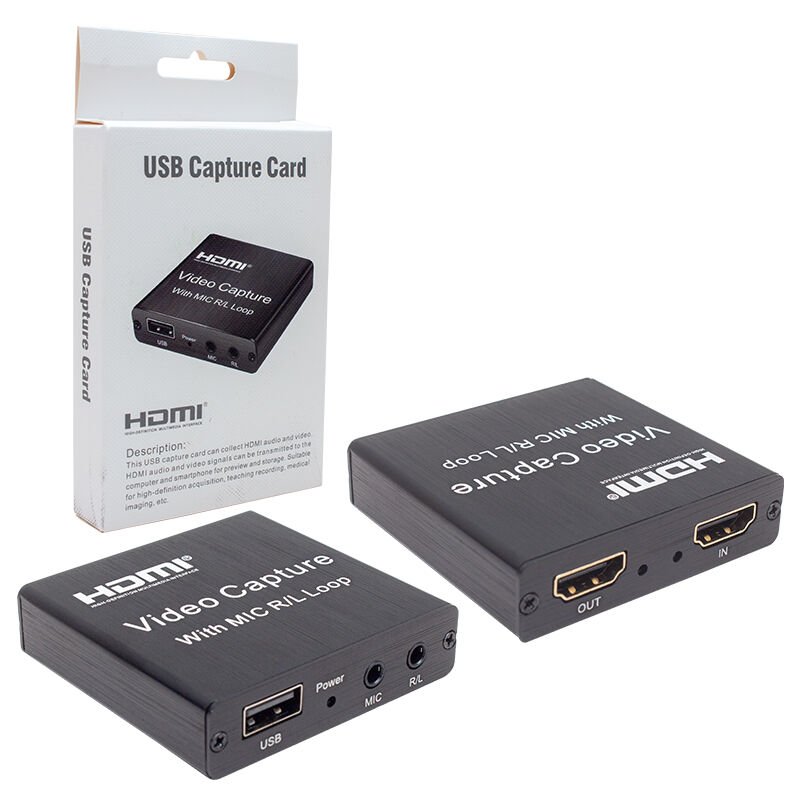 Powermaster PM-2620 4K Uyumlu 1080P USB 2.0 HDMI Video Capture Kart Mikrofon Girişli