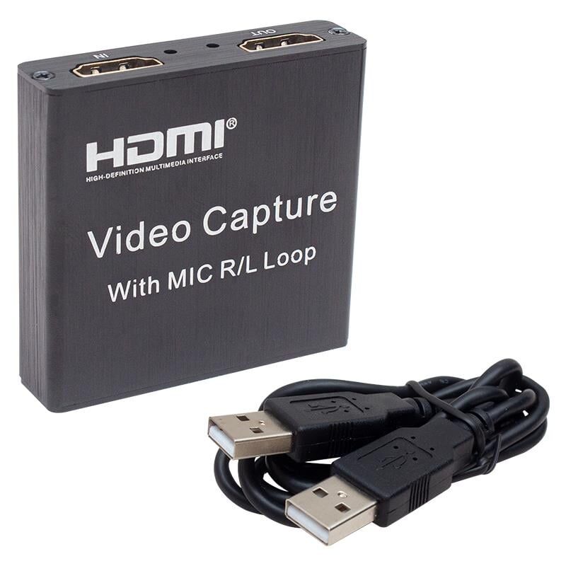 Powermaster PM-2620 4K Uyumlu 1080P USB 2.0 HDMI Video Capture Kart Mikrofon Girişli