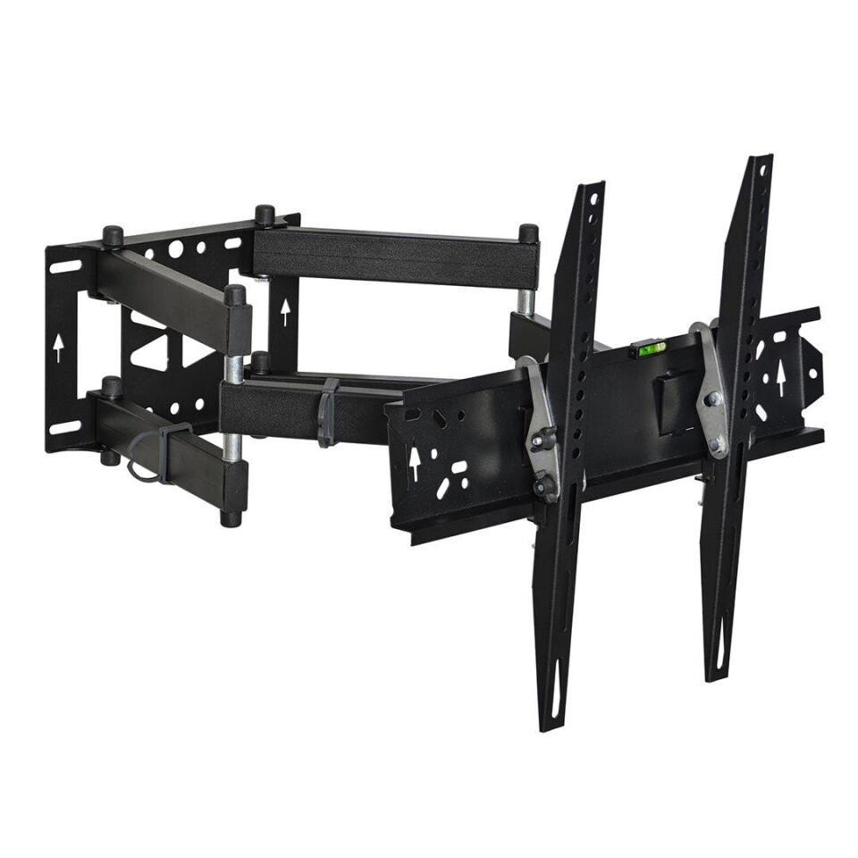 Vontech 39-65 İnç Kilitli Hareketli Lcd Led Tv Duvar Askı Aparatı 99-160 Ekran Arası Tüm Modellere Uyumlu 40 Kg Taşır