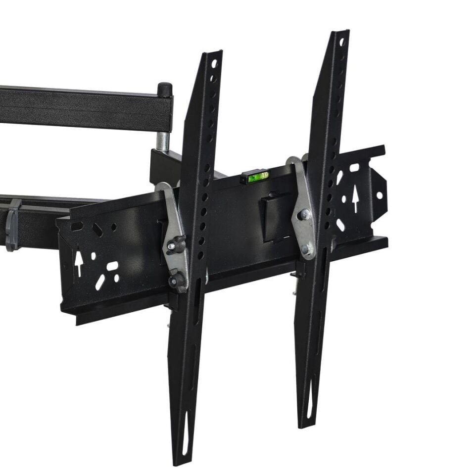 Vontech 39-65 İnç Kilitli Hareketli Lcd Led Tv Duvar Askı Aparatı 99-160 Ekran Arası Tüm Modellere Uyumlu 40 Kg Taşır
