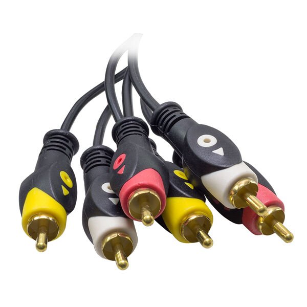 Ayt 3 Rca 3 Rca Kablo Lcd Led Tv Görüntü Kablosu Renkli Rca Kablo 3 Metre