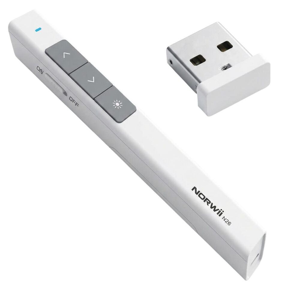 Ayt Knorvay n26 2.4 Ghz Kablosuz Profesyonel Sunum Kumandası 100 Metre Toplantı Okul Projeksiyon Kumandası