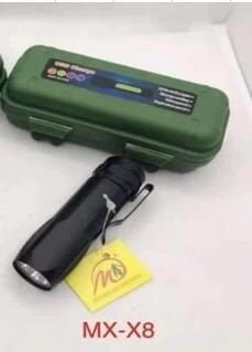 Powermaster MX-X8 300 Metre Menzilli USB Şarjlı El Feneri Uzun Menzilli El Feneri