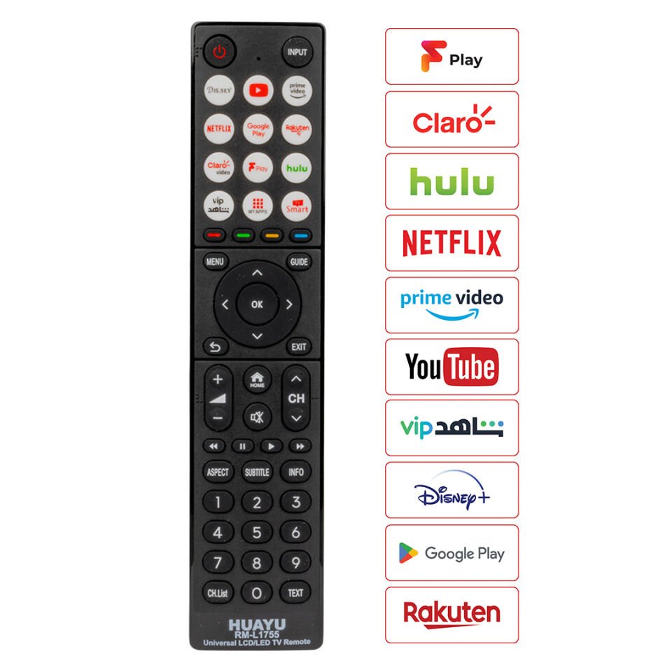 Ayt Huayu RM-L1755 Universal Lcd Led Tv Kumanda Tüm Modellere Uyumlu Akıllı Kumanda