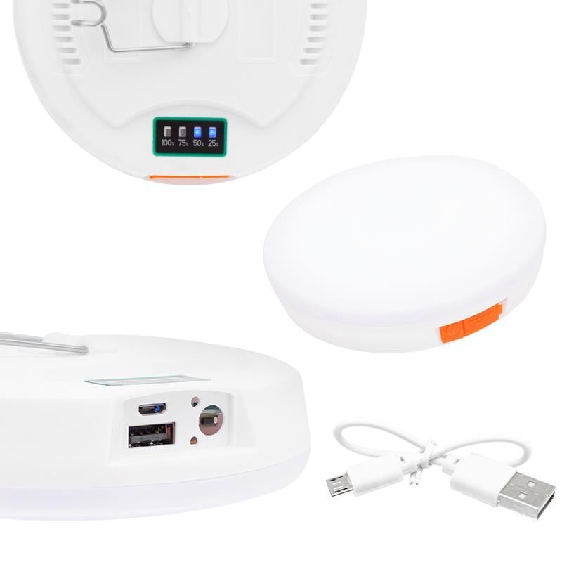 Powermaster MX-81005 Enerji Tasarruflu USB Şarjlı Kamp Lambası Işıldak Kamp Aydınlatması