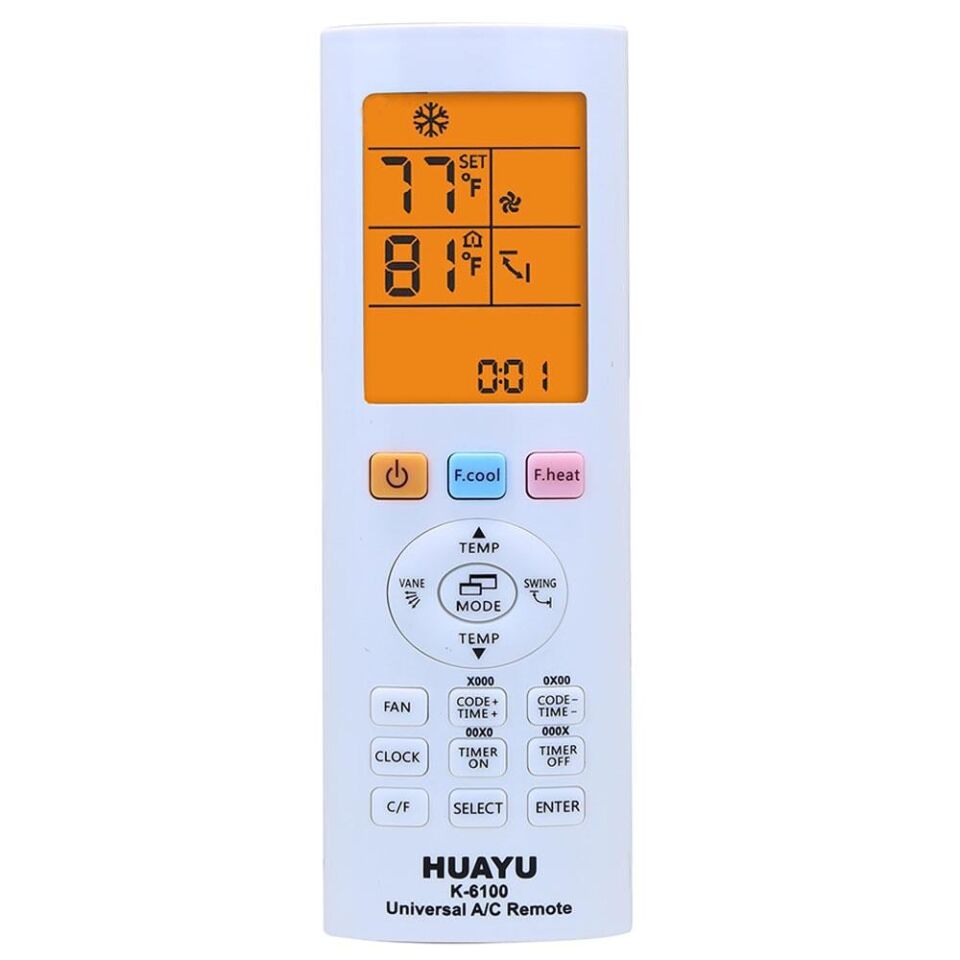 Huayu KK K-6100 Universal Akıllı AC Klima Kumandası Tüm Modellere Uyumlu Akıllı Klima Kumanda