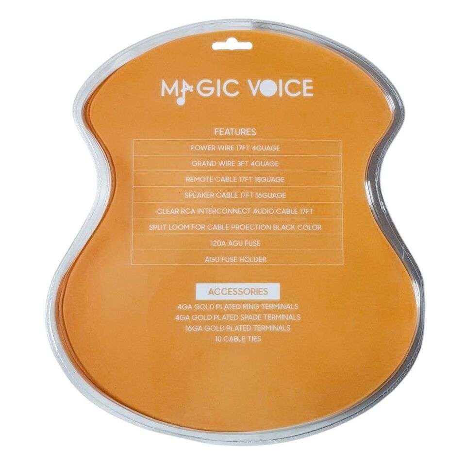 Magicvoice 4 GA Anfi Kablo Seti Oto Teyp Ses Sistemi Amfi Kabloları