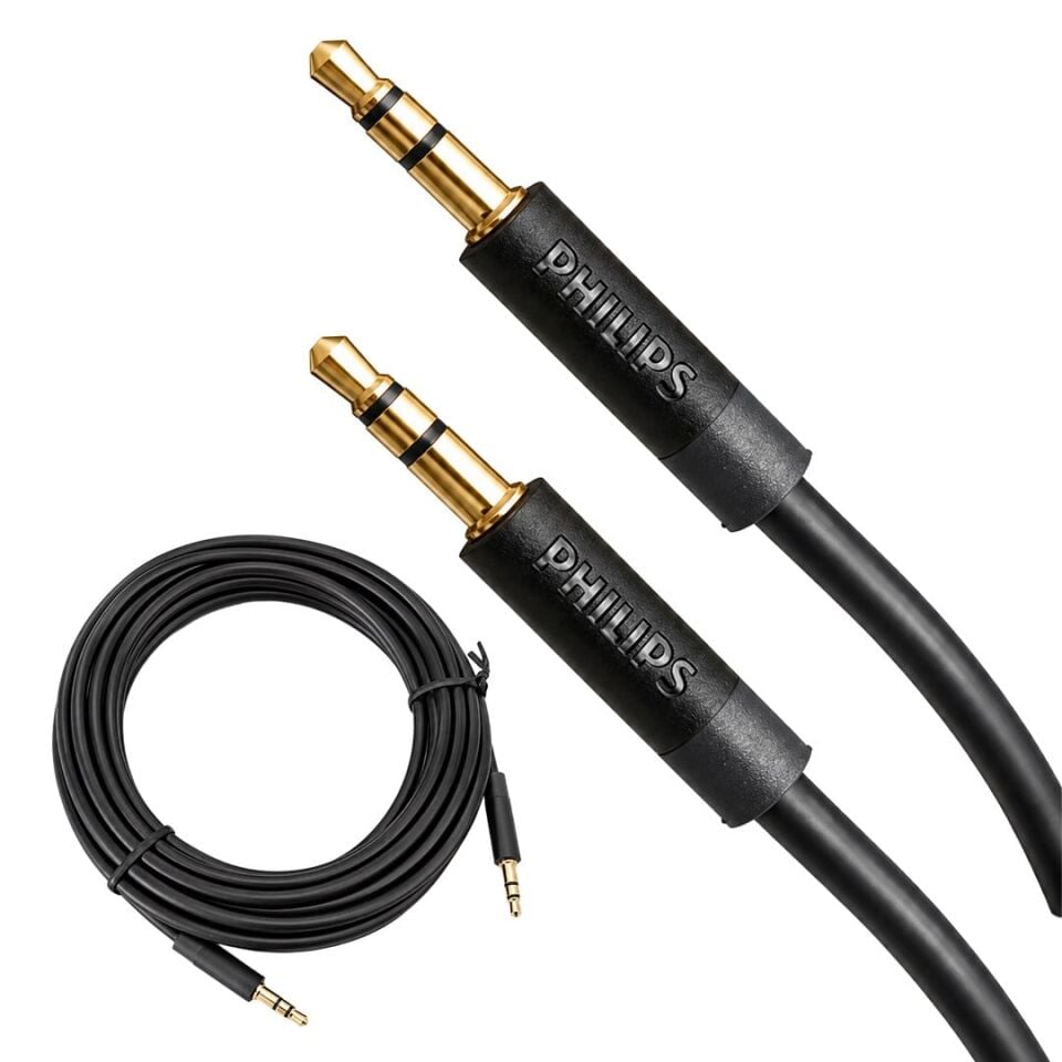 Philips SWR2102S/93 5 Metre 3.5Mm Erkek - Erkek Aux Stereo Ses Kablosu Hi-Fi