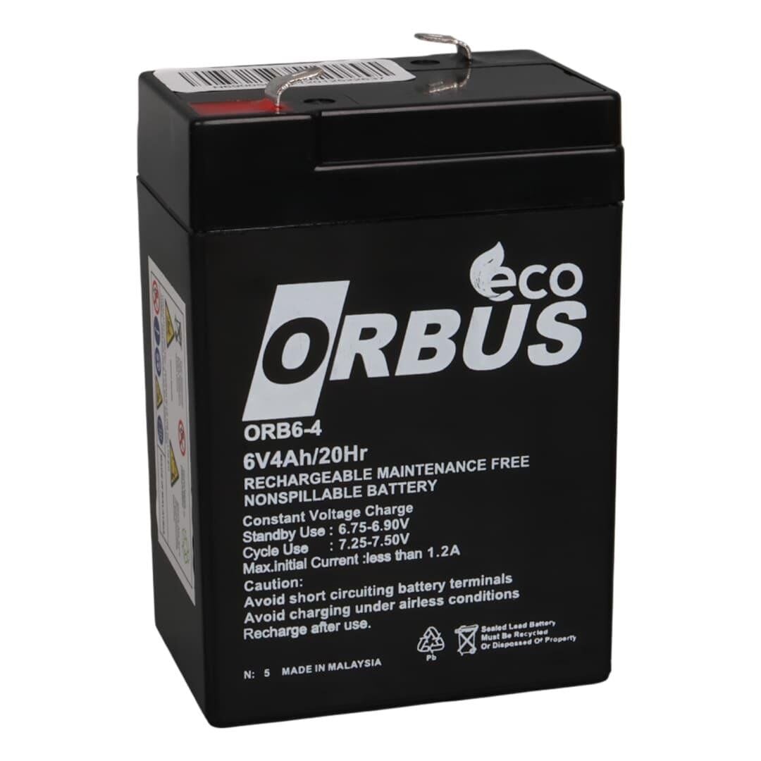 Energy Mustang 6 Volt 4 Amper Kuru Işıldak Lamba Aküsü 70x48x101 Mm