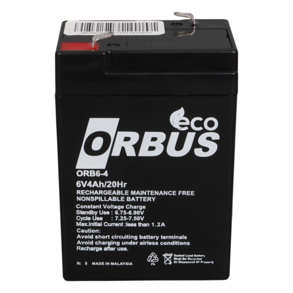 Energy Mustang 6 Volt 4 Amper Kuru Işıldak Lamba Aküsü 70x48x101 Mm