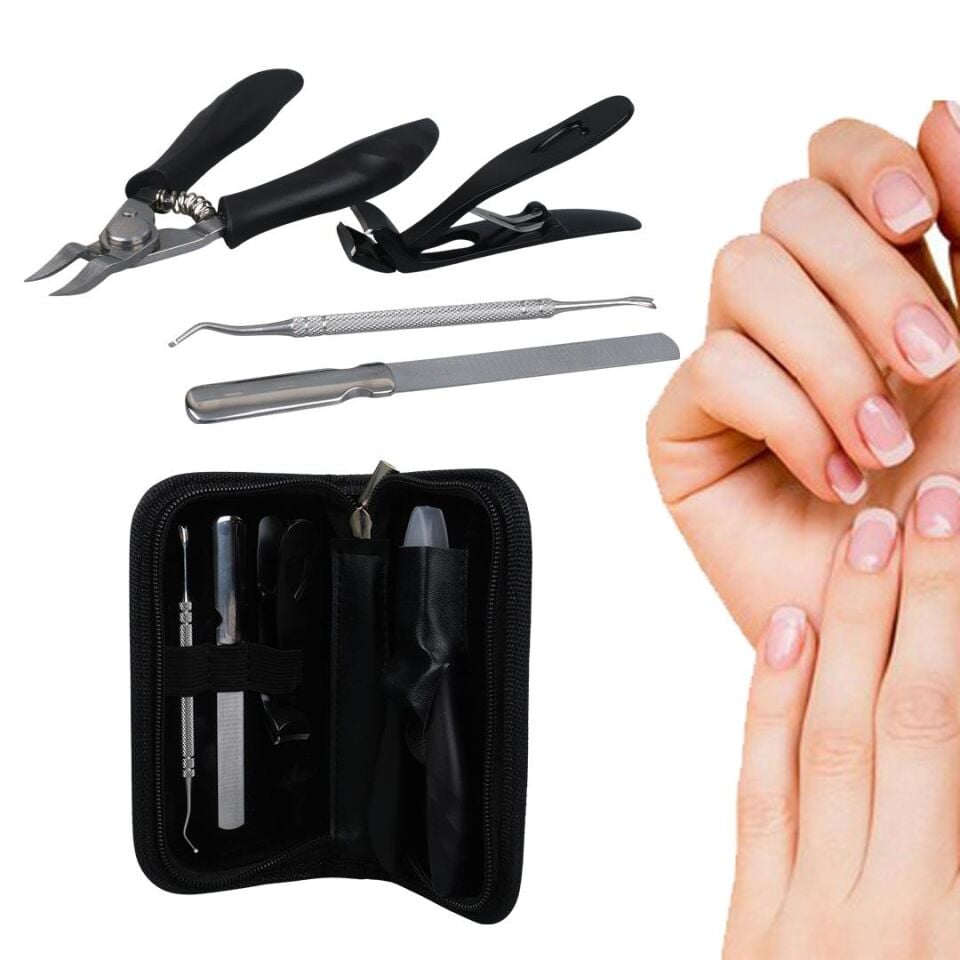 Ayt Sunup SN-27098 Paslanmaz Çelik 4 in 1 Tırnak Bakım Seti Kişisel Bakım Seti