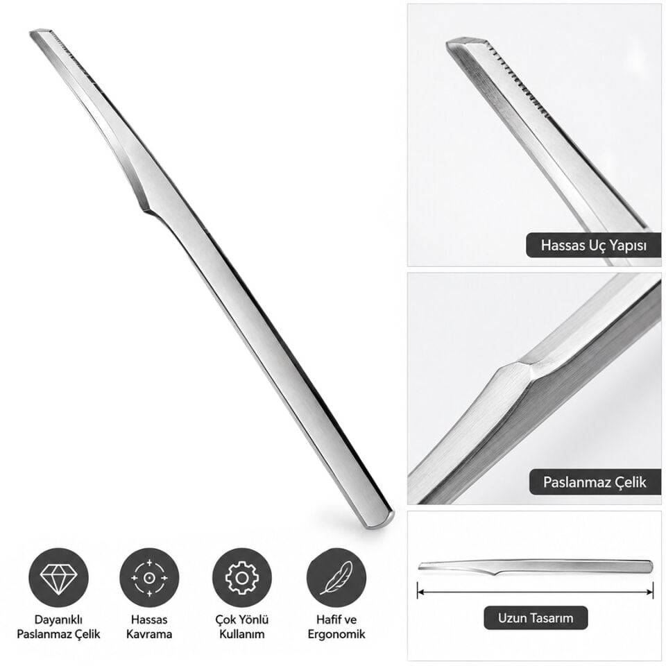 Sunup SN-38806 13 Cm Paslanmaz Çelik Nasır Ve Ölü Deri Kazıyıcı