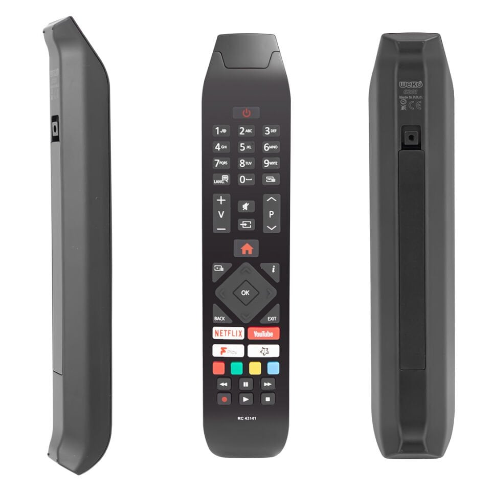 WEKO KL VESTEL RC43141 H0297C NETFLIX-YOUTUBE TUŞLU LCD LED TV KUMANDA