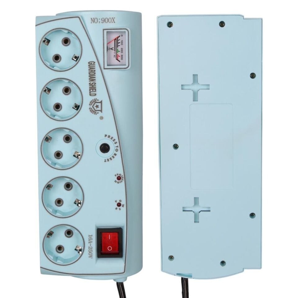 Vea VE-970 7 Li 1.5 Metre Grup Priz Uzatma Kablosu 16 Amper 3860 Watt Isıya Dayanıklı Priz