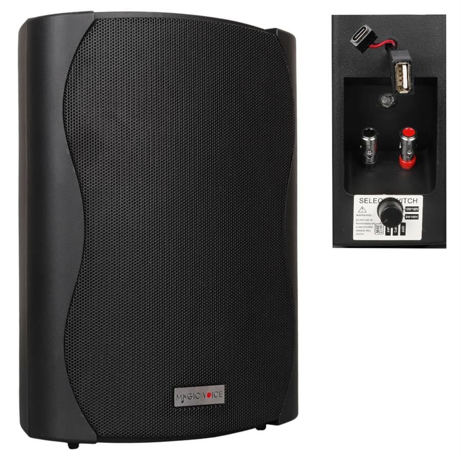 Magicvoice F-LHY6.5S 6.5 İnç 16 Cm Hat Trafolu Duvar Tipi Sütun Okul Cami Hoparlör 30W RMS 200W Peak MP3 Usb Uyumlu