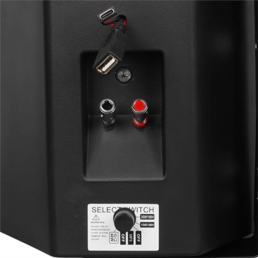 Magicvoice F-LHY6.5S 6.5 İnç 16 Cm Hat Trafolu Duvar Tipi Sütun Okul Cami Hoparlör 30W RMS 200W Peak MP3 Usb Uyumlu