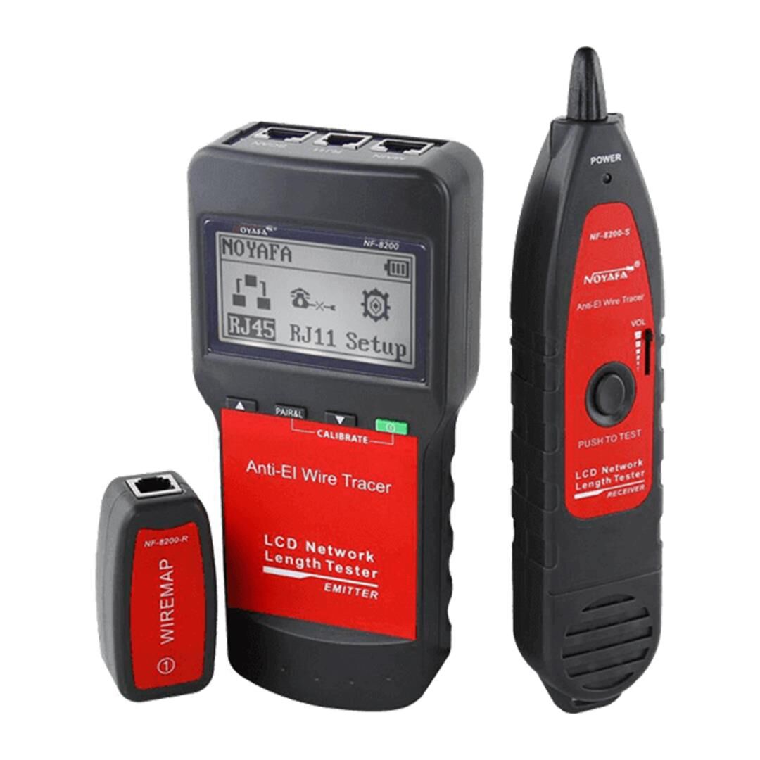Ayt Noyafa NF-8200 Network Telefon Kablo Ethernet Test Cihazı İnternet Kablosu Ölçüm Aleti