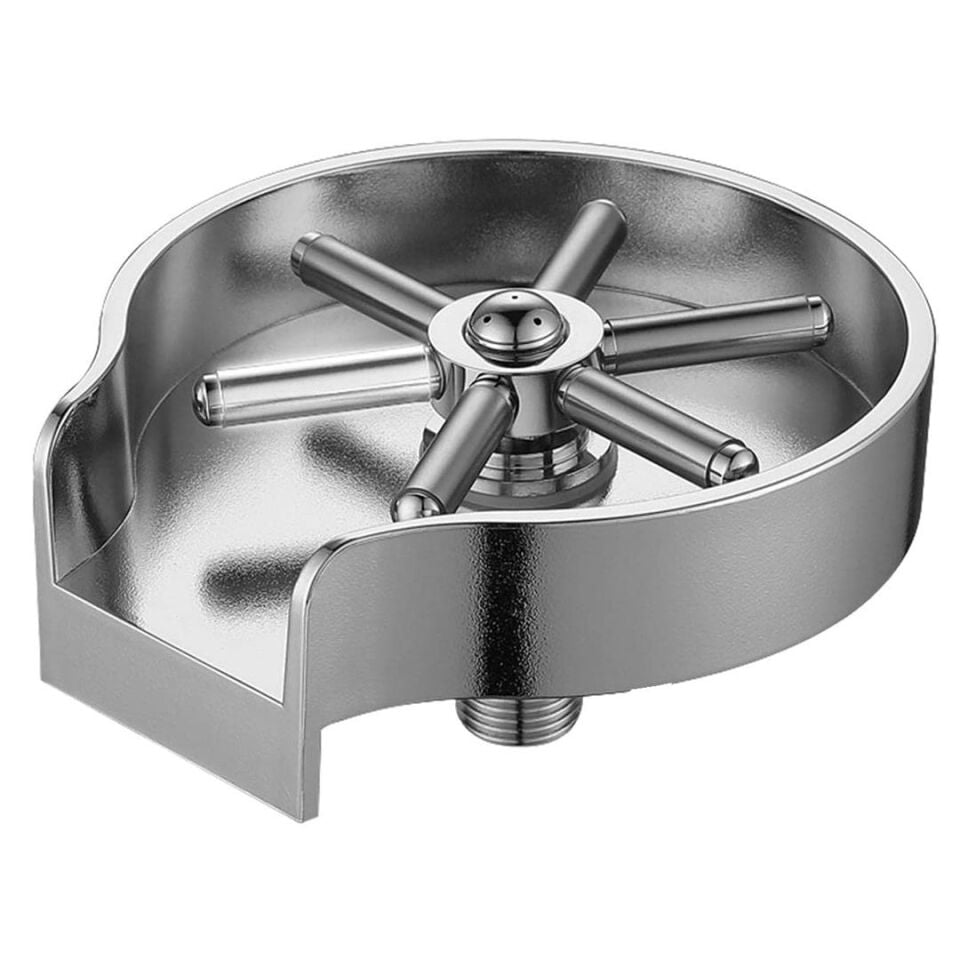 Ayt Sunup SN-20542 Basınçlı Bardak Yıkama Aparatı Metal Lavabo Yanı Bardak Yıkayıcı