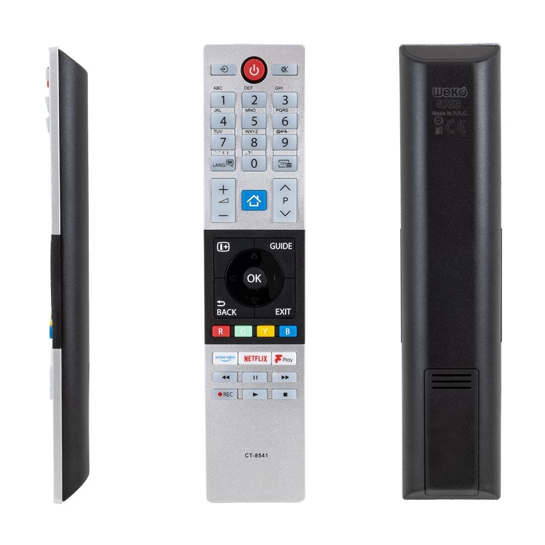 Ayt Toshiba CT-8541 Netflix Prime Video F Play Tuşlu Lcd Led Tv Kumanda Uzaktan Kumanda