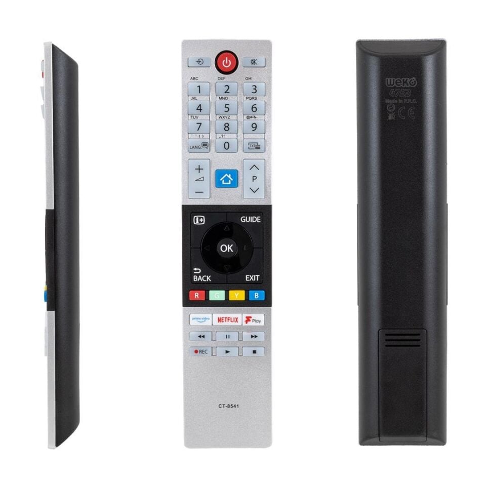 Toshiba CT-8541 Netflix- Prime Video-F Play Tuşlu Lcd-Led Tv Kumanda