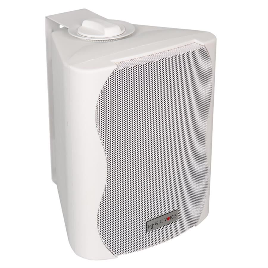 Magicvoice F-LHY4S 4 İnç 10 Cm Hat Trafolu Duvar Tipi Sütun Okul Cami Hoparlör 10W RMS 150W Peak MP3 USB Uyumlu Beyaz