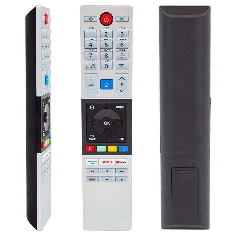 Ayt Toshiba Uyumlu CT-8543 CT-8533 Toshiba Netflix Prime Video Youtube Tv Tuşlu Lcd Led Tv Kumanda