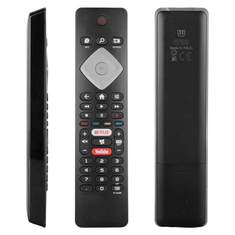 Ayt Philips Netflix Youtube Tuşlu Lcd Led TV Kumanda Uzaktan Kumanda