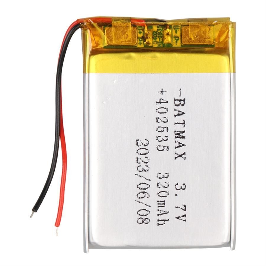 Powermaster PM-29463 3.7V 320Mah 402535 Soketsiz Lityum Polimer (Li-Po) Batarya Şarj Edilebilir Pil