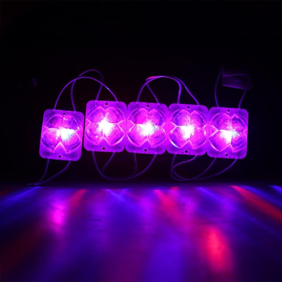 Powermaster PM-14717 12 Volt 2 Watt Karışık R+B Yanıp Sönen Çakar 4333-3030 Modül Led 43X33x28mm