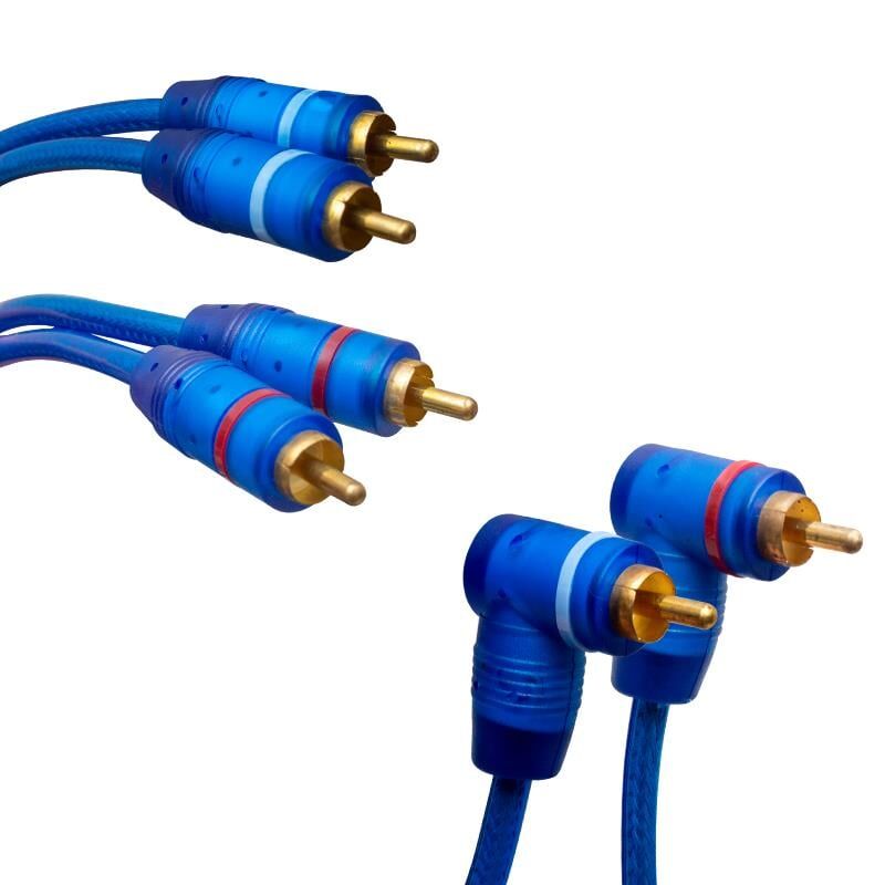 2 Rca Erkek 4 Rca Erkek 5 Metre Amfi Mavi Kablo Anfi Ses Sistemi Kablosu