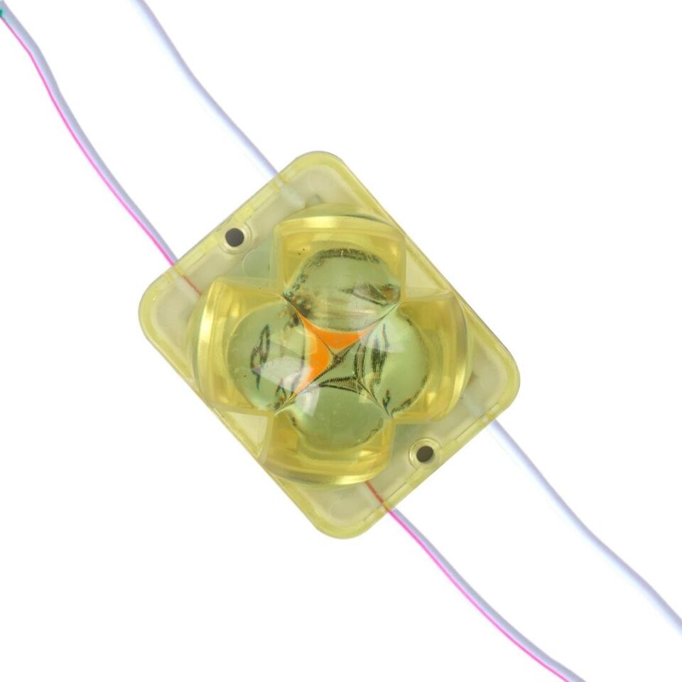 Powermaster PM-14715 12 Volt 2 Watt Sarı Yanıp Sönen Çakar 4333-3030 Modül Led 43X33x28mm