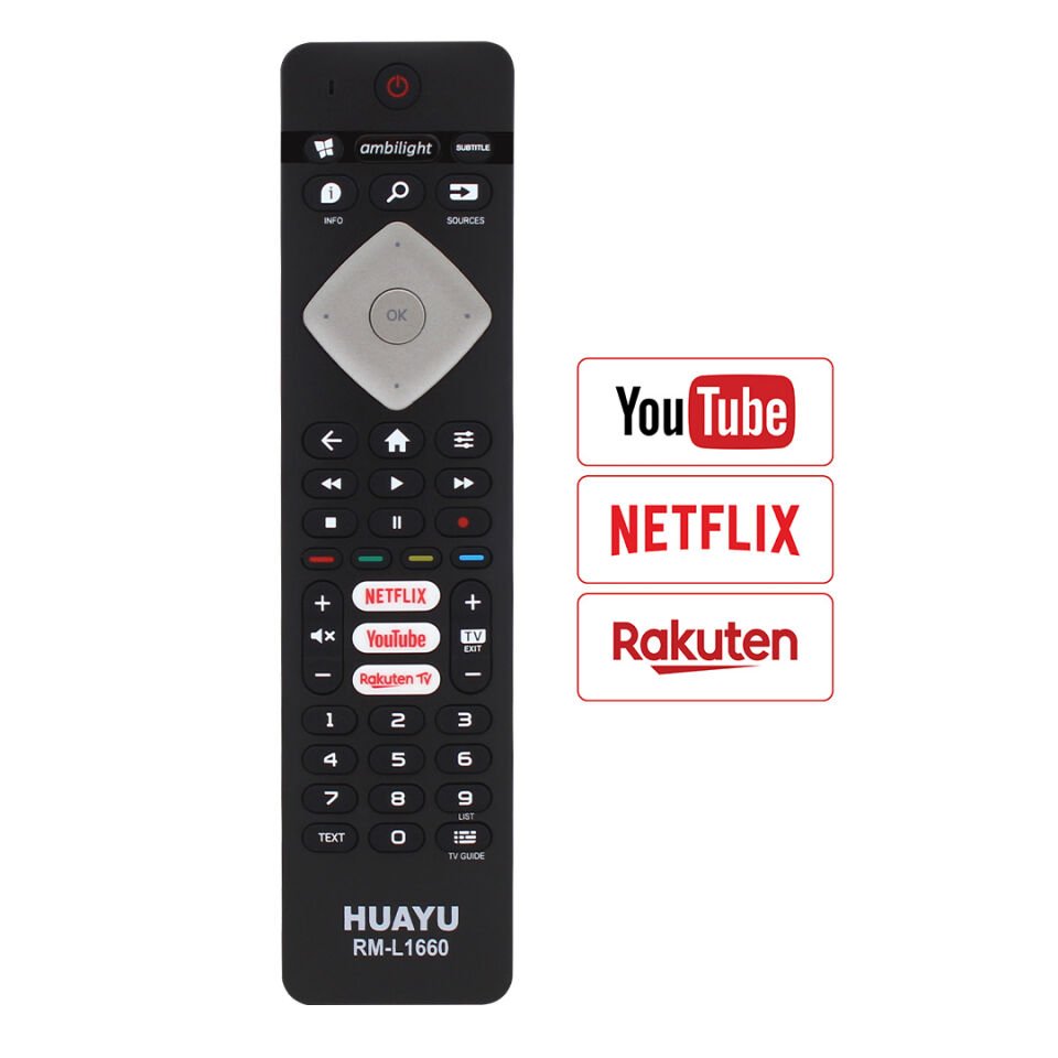 Ayt Philips RM-L1660 Netflix Youtube Rakuten Tv Tuşlu Tv Kumanda Uzaktan Kumanda