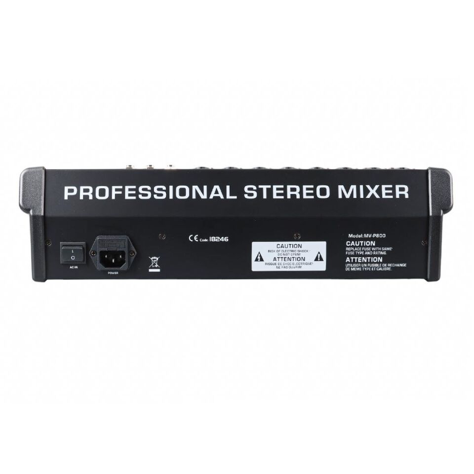 Magicvoice MV-P800 8 Kanal USB Bluetooth Destekli Deck Mixer Anfi Stüdyo Tipi Profesyonel Amfi