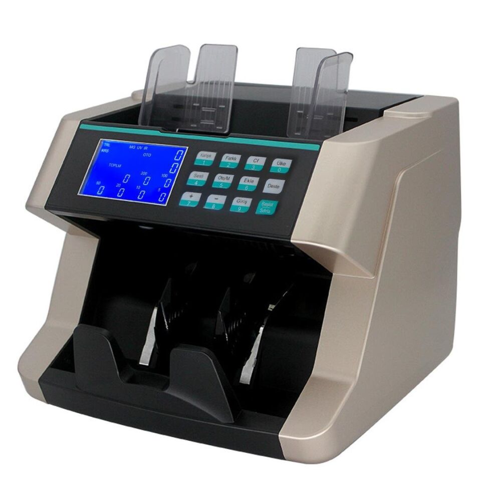 Ayt Powermaster PM-25067 TL EUR USD Sesli Karışık Ve Adet Para Sayma Makinesi Sah te Ayırır 80W 60Db AC100-240V