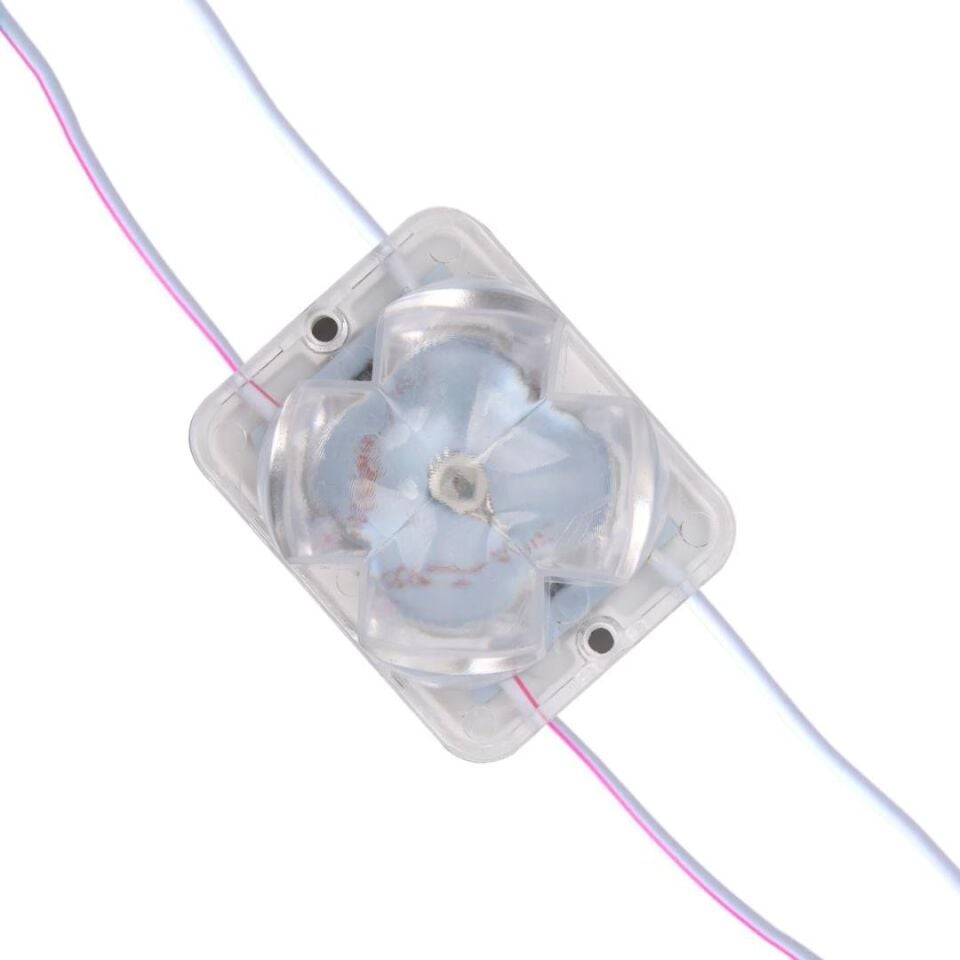 Powermaster PM-14718 12 Volt 2 Watt RGB Yanıp Sönen Çakar 4333-3030 Modül Led 43X33x28mm