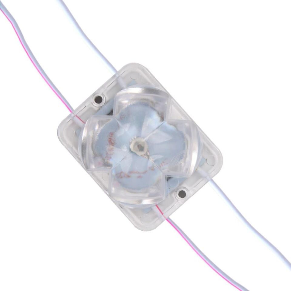 Powermaster PM-14718 12 Volt 2 Watt RGB Yanıp Sönen Çakar 4333-3030 Modül Led 43X33x28mm