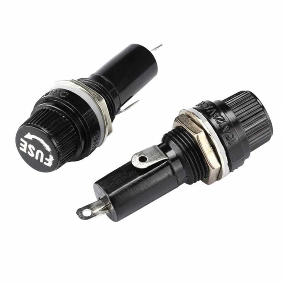 Sigorta Yuvası 5X20mm Ø13mm Ic-235A Elektronik Cihaz Sİgorta Şase Yuva
