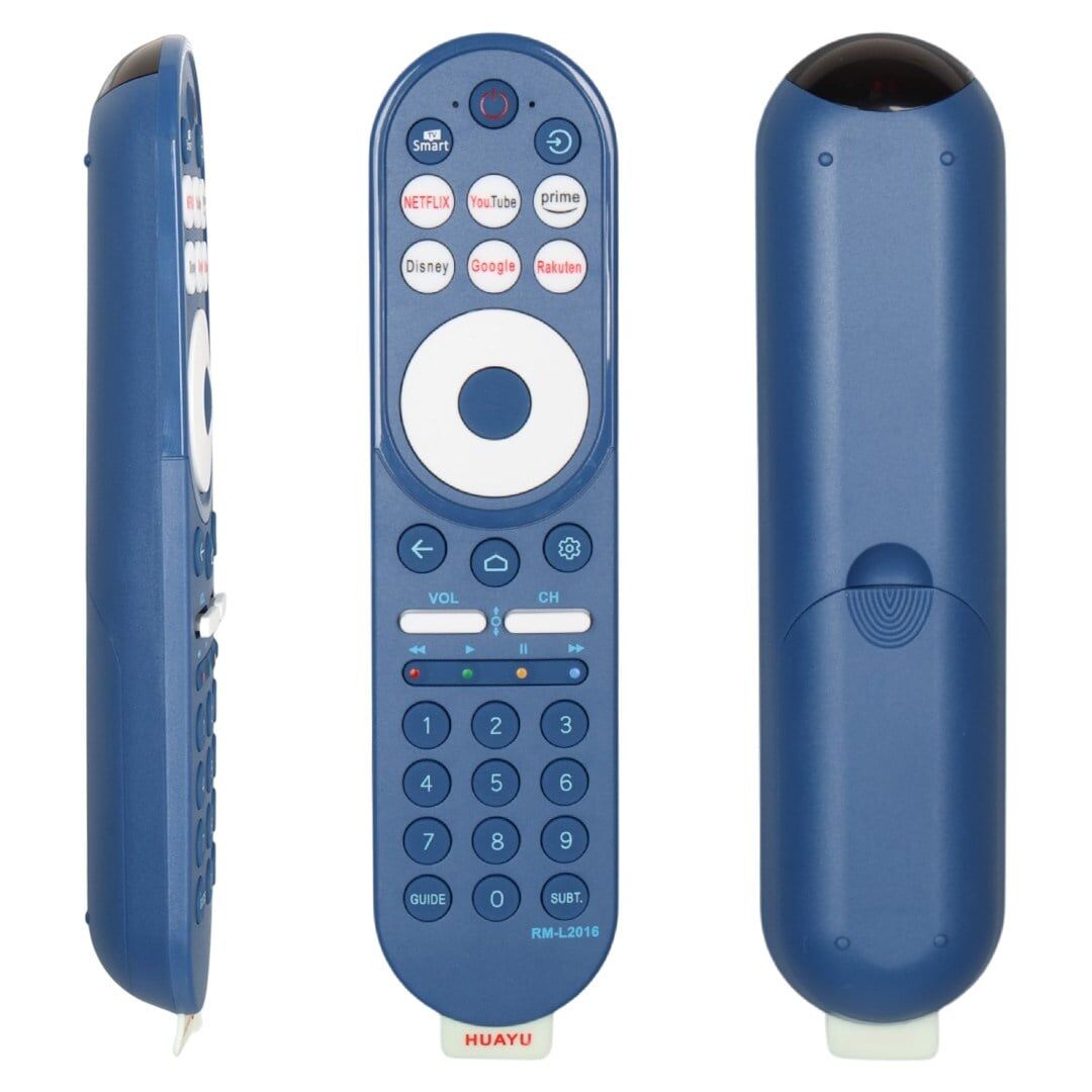 Huayu RM-L2016 Mavi Netflix-Youtube-Disney+-Rakuten Tuşlu Universal Lcd Led TV Kumanda