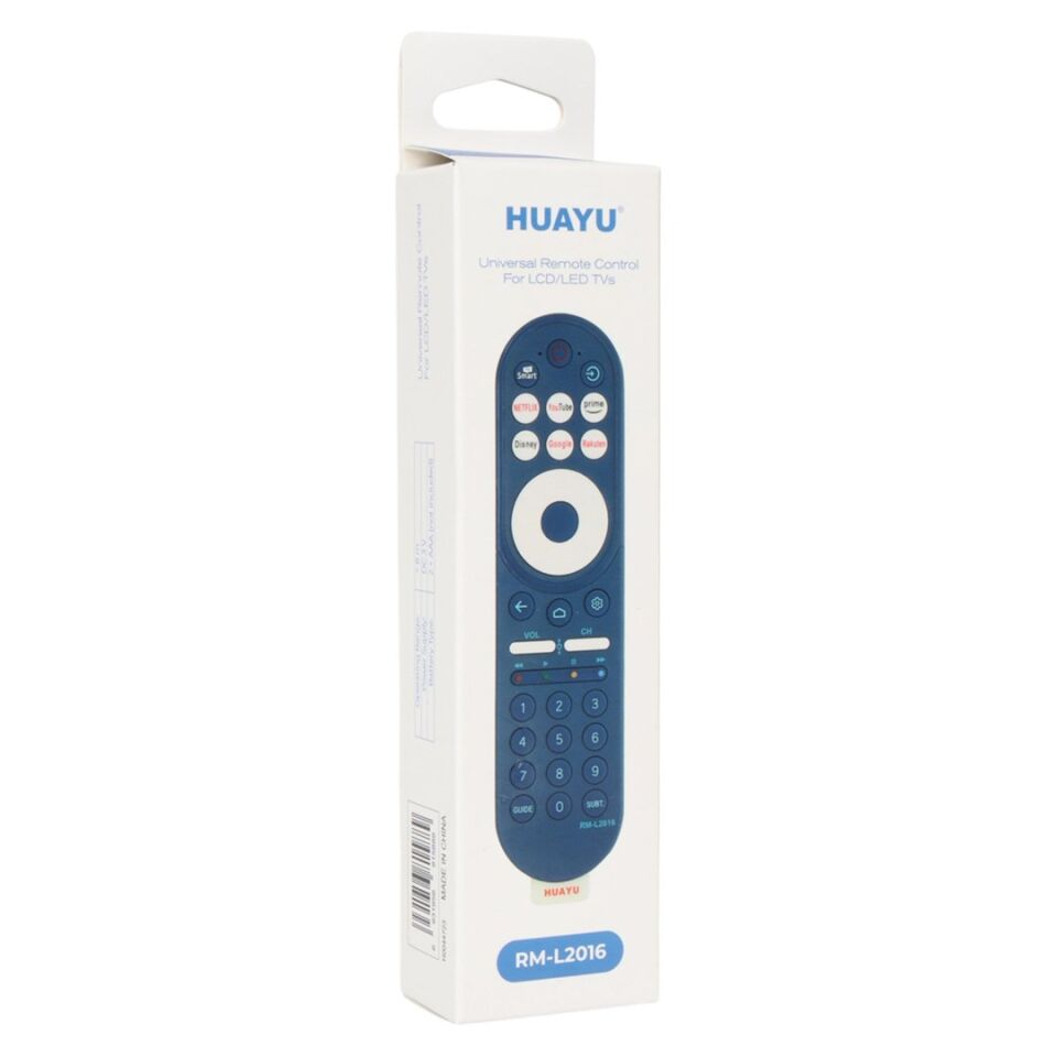 Huayu RM-L2016 Mavi Netflix-Youtube-Disney+-Rakuten Tuşlu Universal Lcd Led TV Kumanda