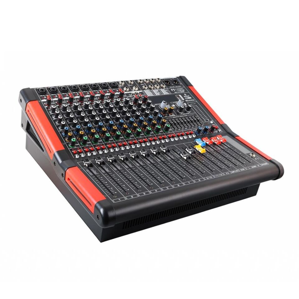 Magicvoice MV-A1200 12 Kanal USB Bluetooth Destekli Amfi Power Mixer Anfi 2x650 Watt Stüdyo Tipi