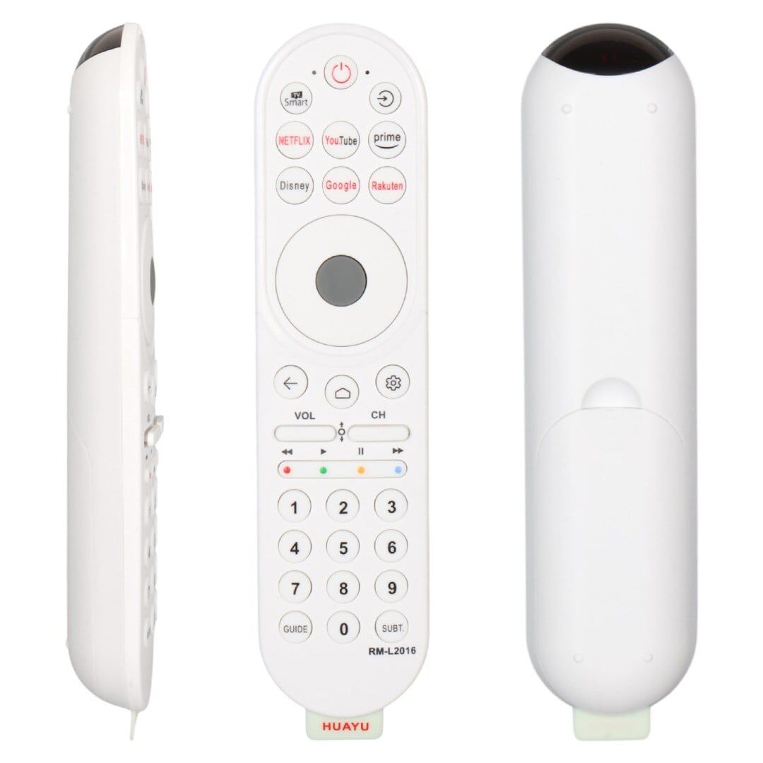 Huayu RM-L2016 Beyaz Netflix-Youtube-Disney+-Rakuten Tuşlu Universal Lcd Led TV Kumanda