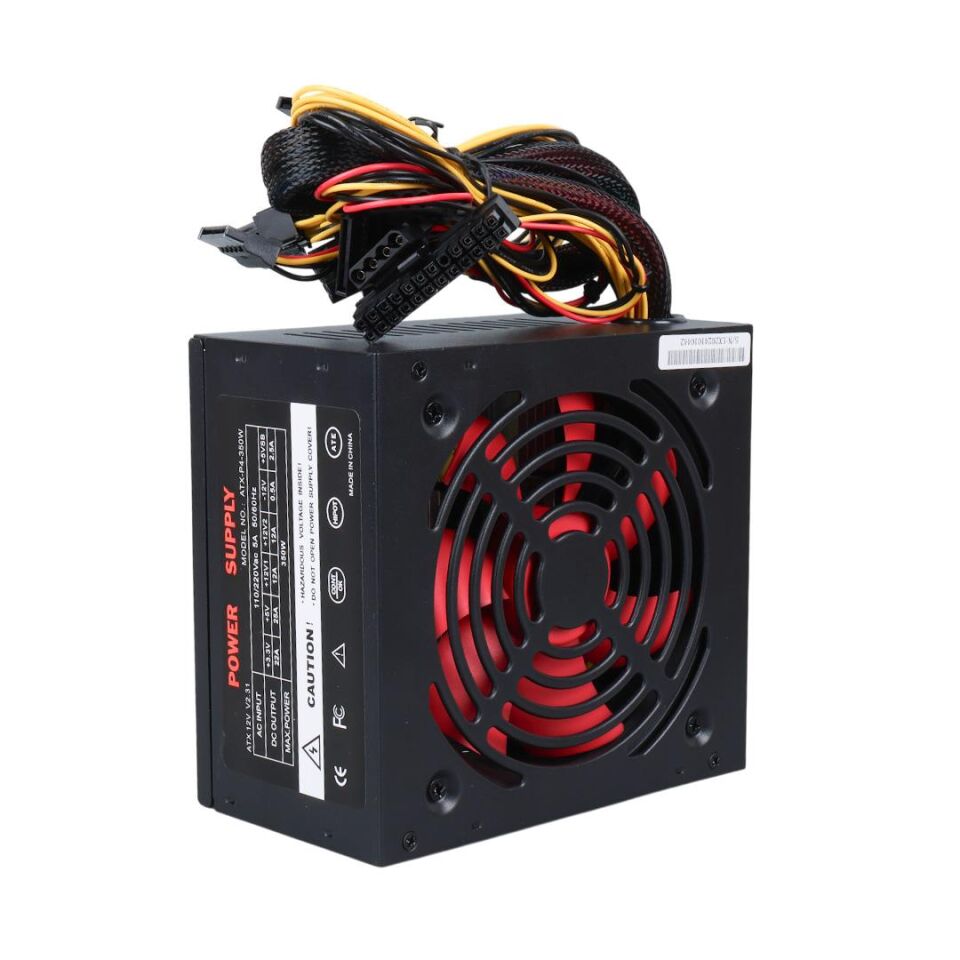 Powermaster PM-4264 ATX 12V V2.3 20+4 PIN 350 Watt Power Supply Güç Kaynağı Bilgisayar İçin